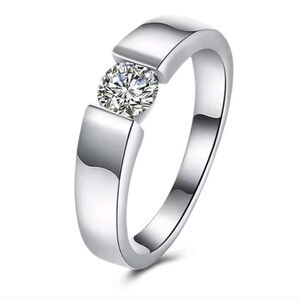 Elegant 925 Sterling Silver Unisex Ring Sz 9